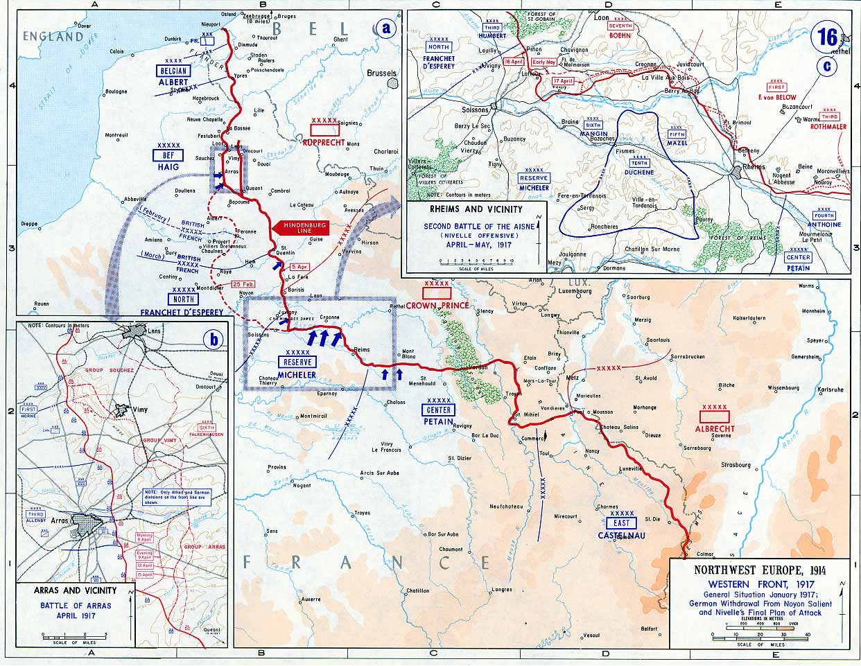 Map Western Front